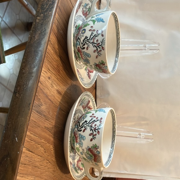 Vintage “Indian tree Woods of Burslem , England  set of 2 lovely cup n saucers - Picture 7 of 9